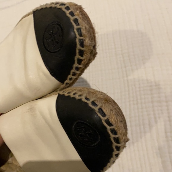 Tory Burch White and Black Espadrilles - Picture 7 of 12